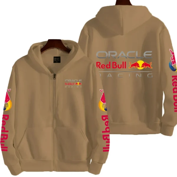 Luxury Brand Red Bull Couple Zipper Hooded Sweatshirt Men's Autumn and Winter Jacket Hoodie Outdoor Racing Extreme Sportswear - Image 2