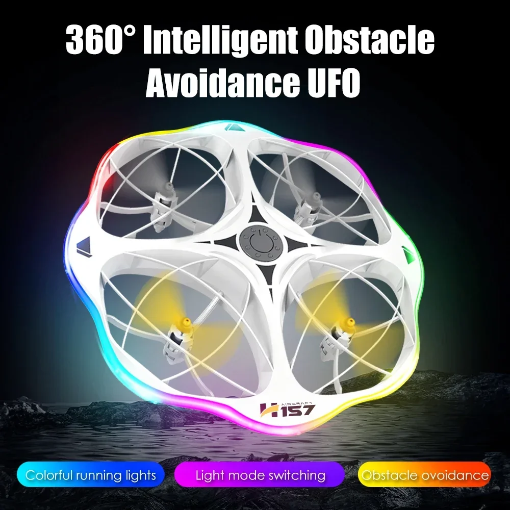 H158 Mini UFO Drone with Remote & Watch Dual Control | 4-Axis Quadcopter Obstacle Avoidance Kids Toy - Image 3
