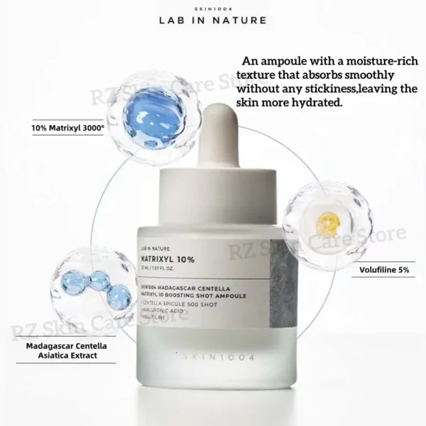 SKIN1004 Madagascar Centella Skincare Korean Original Matrixyl 10 Boosting Shot Ampoule Serum Facial Firming Deep Hydration 5set - Image 3