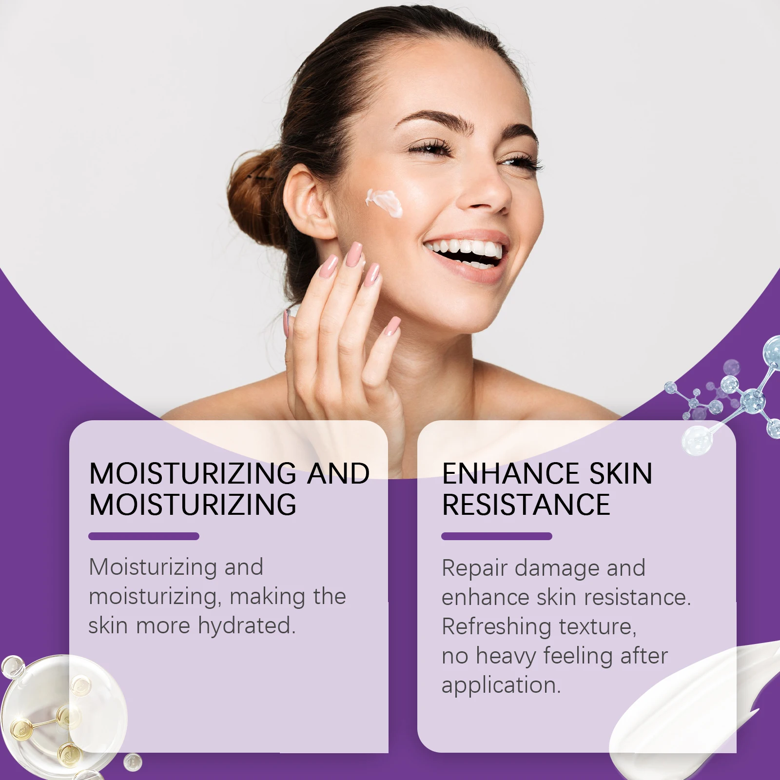 Azelaic Acid Face Care Cream Repair Acne Pores Reshape Smooth Skin Facial Massage Cream Long-lasting Keep Fresh Clean Cream - Image 3