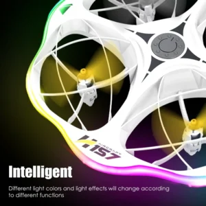 H158 Mini UFO Drone with Remote & Watch Dual Control | 4-Axis Quadcopter Obstacle Avoidance Kids Toy