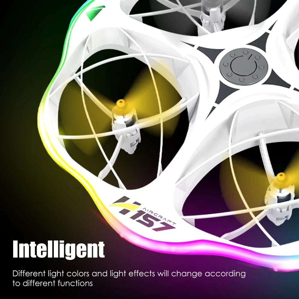 H158 Mini UFO Drone with Remote & Watch Dual Control | 4-Axis Quadcopter Obstacle Avoidance Kids Toy