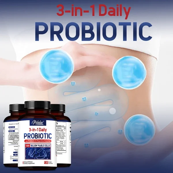 Probiotics + Prebiotics + Digestive Enzymes - Improves Digestion and Immunity, Relieves Constipation, Supports Intestinal Health - Image 6