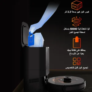 Robot Vacuum Cleaner K30 Self-cleaning dustbin, Dual Laser,UV Spot Cleaning,240mins Runtime, Auto Smart Carpet Floor Washing
