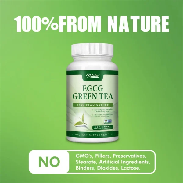 EGCG Green Tea Extract - Boosts Metabolism and Supports Healthy Fat Burning, Increasing Energy and Focus - Image 5