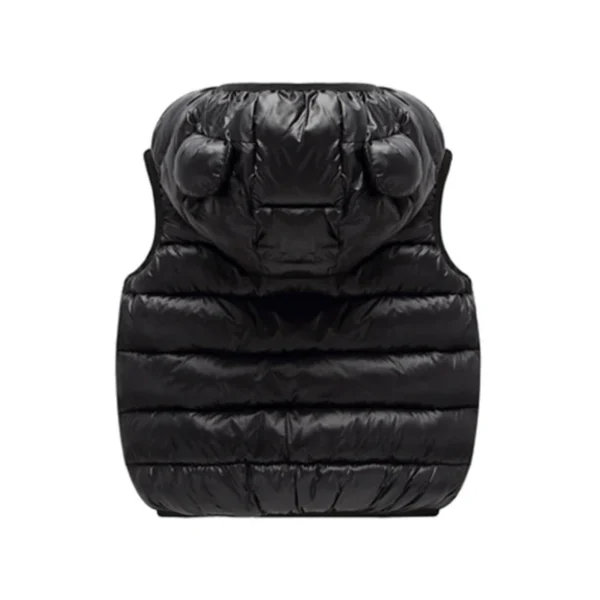 New Baby Boys Girls Warm Down Vest Autumn Winter Cotton Waistcoat With Ears Kids Outerwear Children Clothing Hooded Jacket Vests - Image 4