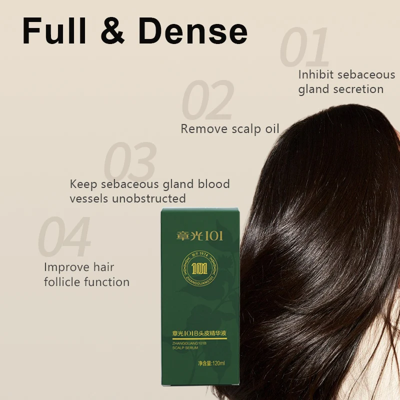 Hair Tonic Zhangguang 101B 101M 120ML Scalp Serum Powerful Anti Hair Loss Treatment Chinese Medicine Therapy 100% Original - Image 5