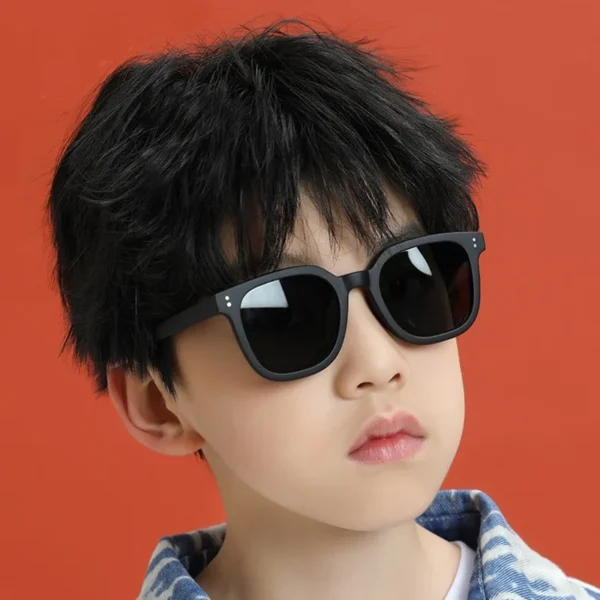 New Fashion Brand Kids Sunglasses Child Black Sun Glasses Anti-uv Baby Sun-shading Eyeglasses Girl Boy Sunglass - Image 3