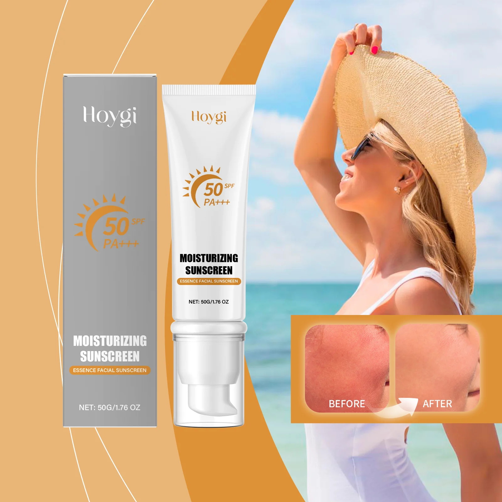 SPF 50 PA++++ Sunscreen Essence – Moisturizing Facial Sunscreen for Daily Use | Lightweight, Non-Greasy, No White Cast - Image 3