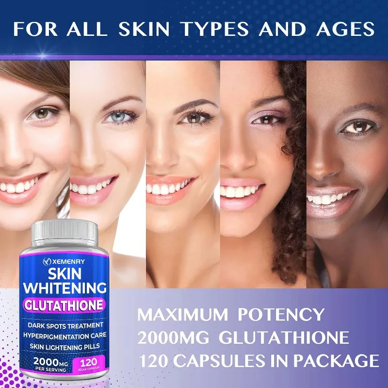120pcs Skin Whitening Glutathione - Beautiful Skin, Antioxidant Supplement, Healthy Skin Care, Hair, Nails, Immune Support - Image 6
