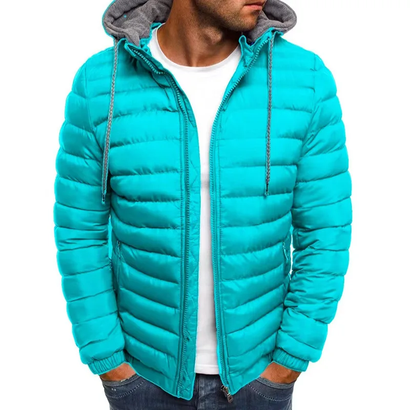 2024 Autumn And Winter Male Loose Overcoat Clothing Outdoor Casual Sportswear Fashion Streetwear Style Hooded Warm Zipper Jacket - Image 4