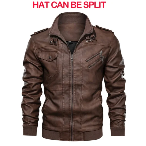 KB New Men's Leather Jackets Autumn Casual Motorcycle PU Jacket Biker Leather Coats Brand Clothing EU Size SA722 - Image 4