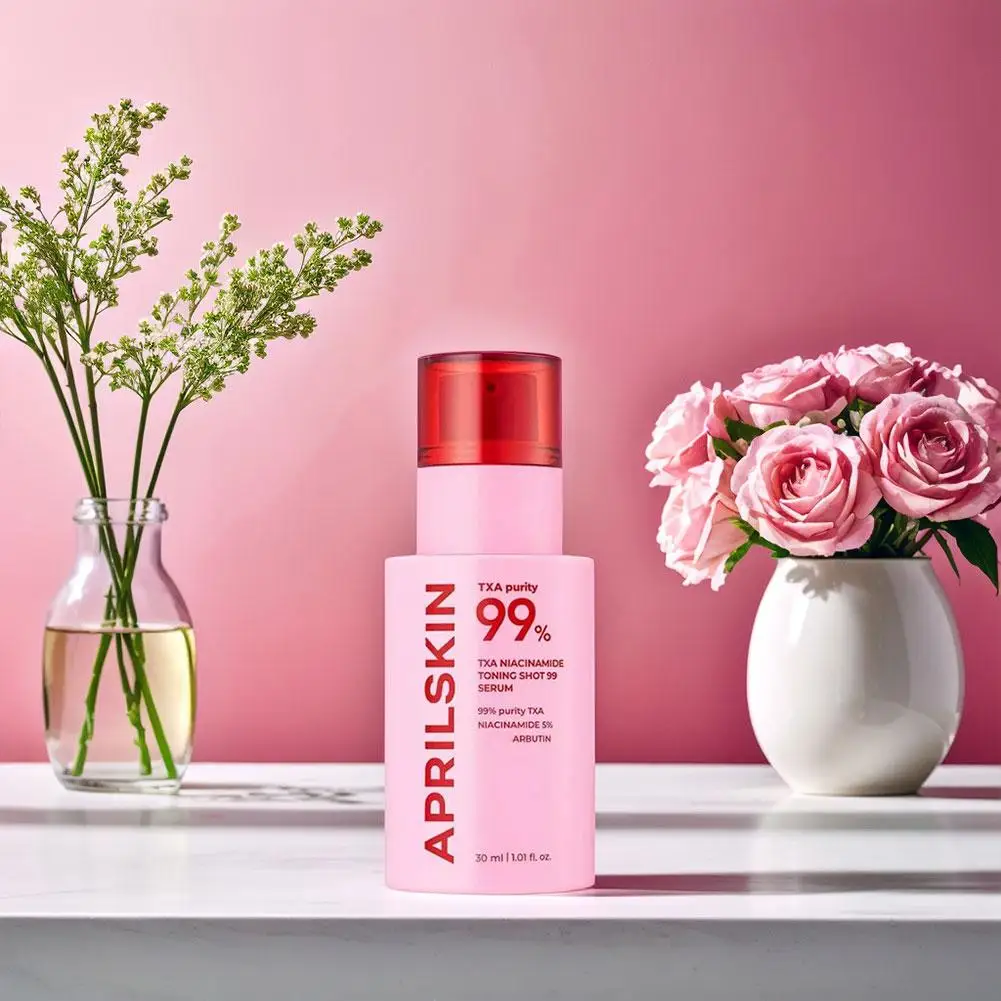 APRILSKIN TXA Niacinamide Toning Shot 99 Serum Brighten Skin Tone Improves Dullness Fast-Absorbing Facial Care Essence 30ml - Image 5