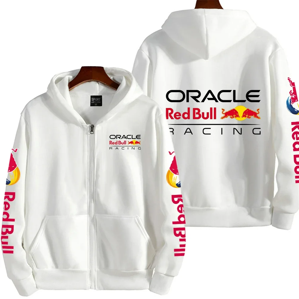 Luxury Brand Red Bull Couple Zipper Hooded Sweatshirt Men's Autumn and Winter Jacket Hoodie Outdoor Racing Extreme Sportswear - Image 4