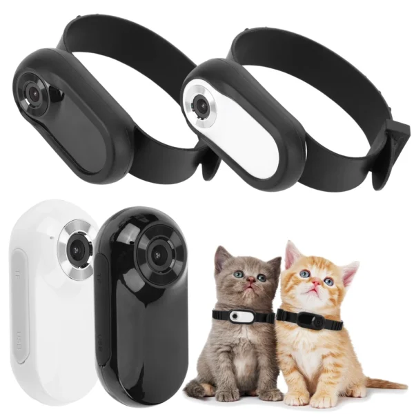 Pet Collar Camera HD 1080P Cat Dog Tracker Collar Mini Sports Camera Action Cam Video Recording Outdoor Wireless Camera Collar - Image 3