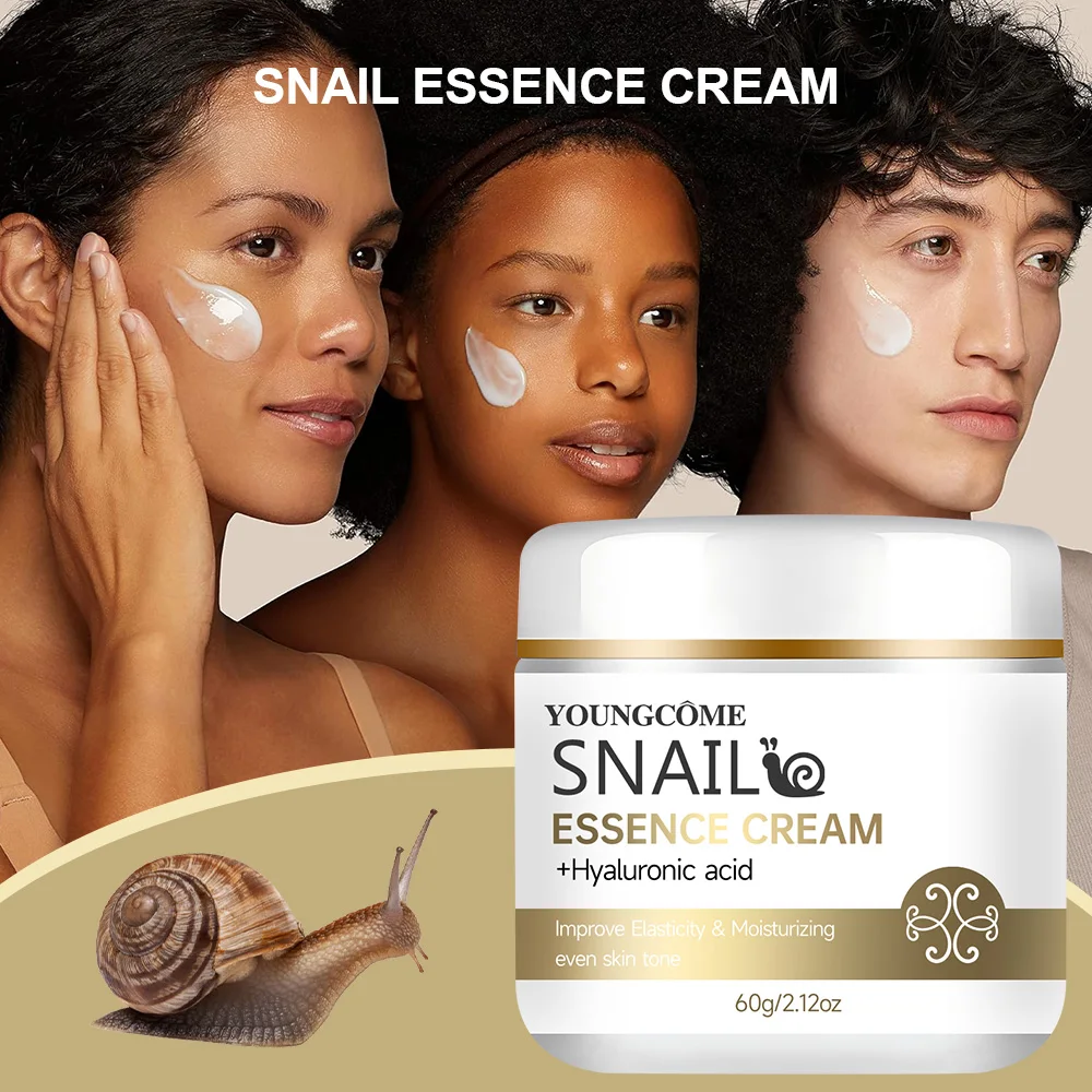 Snail essence cream with hyaluronic acid,Retinol Moisturizing Firming Lightening Repairing Smooth Skincare Whitening Creams - Image 6