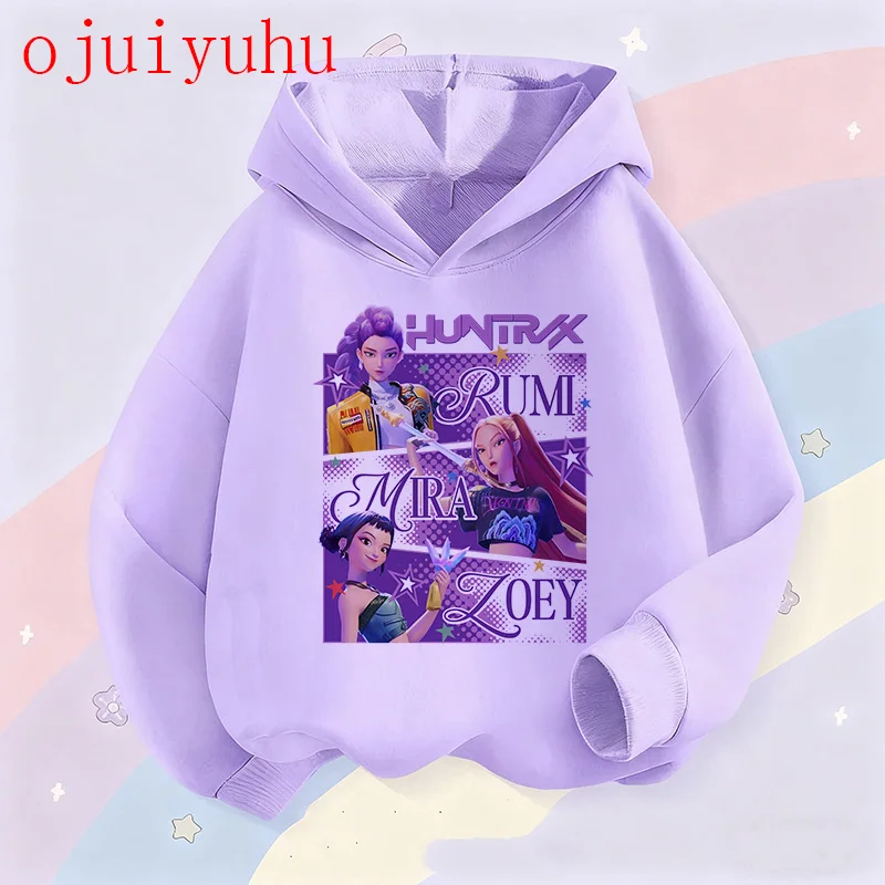 Fan Gifts Hoodies Kid Hoodie Manga Kids Kpop Demon Hunters Children's Sweatshirt Cute Tiger Harajuku Hoody for Boys Girls