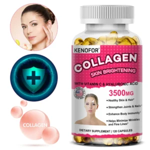 Glutathione Capsules Contain Biotin and Vitamins, Provide Antioxidant Benefits and Help Maintain Healthy Skin, Nails, and Hair