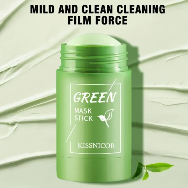 Green Tea Mask Stick Purifying Clay Oil Control Cleansing Mask Smear Acne Moisturizing Deep Cleansing Mask Skincare - Image 5