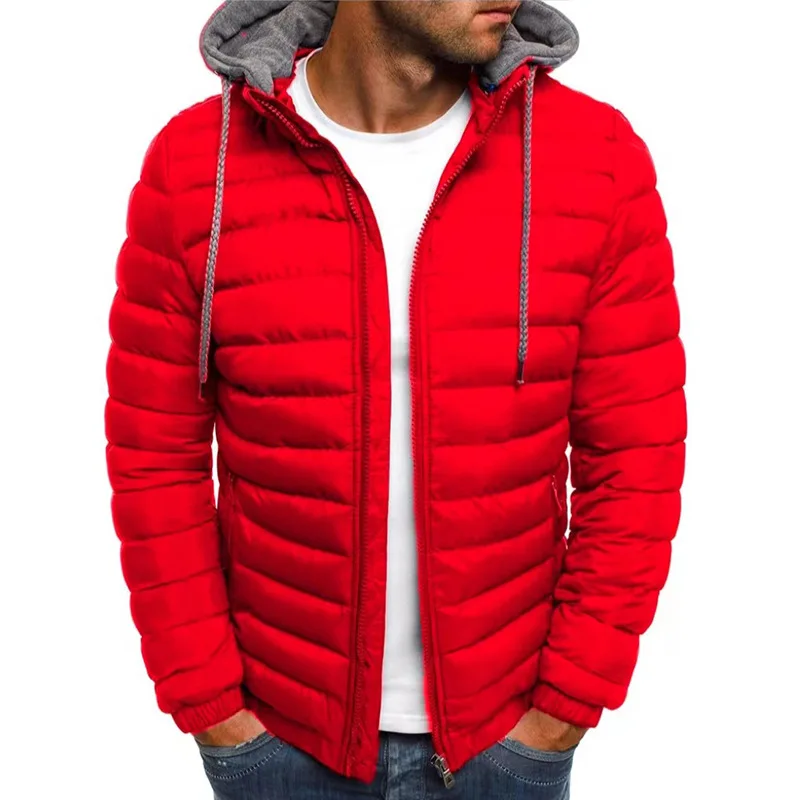 2024 Autumn And Winter Male Loose Overcoat Clothing Outdoor Casual Sportswear Fashion Streetwear Style Hooded Warm Zipper Jacket - Image 5