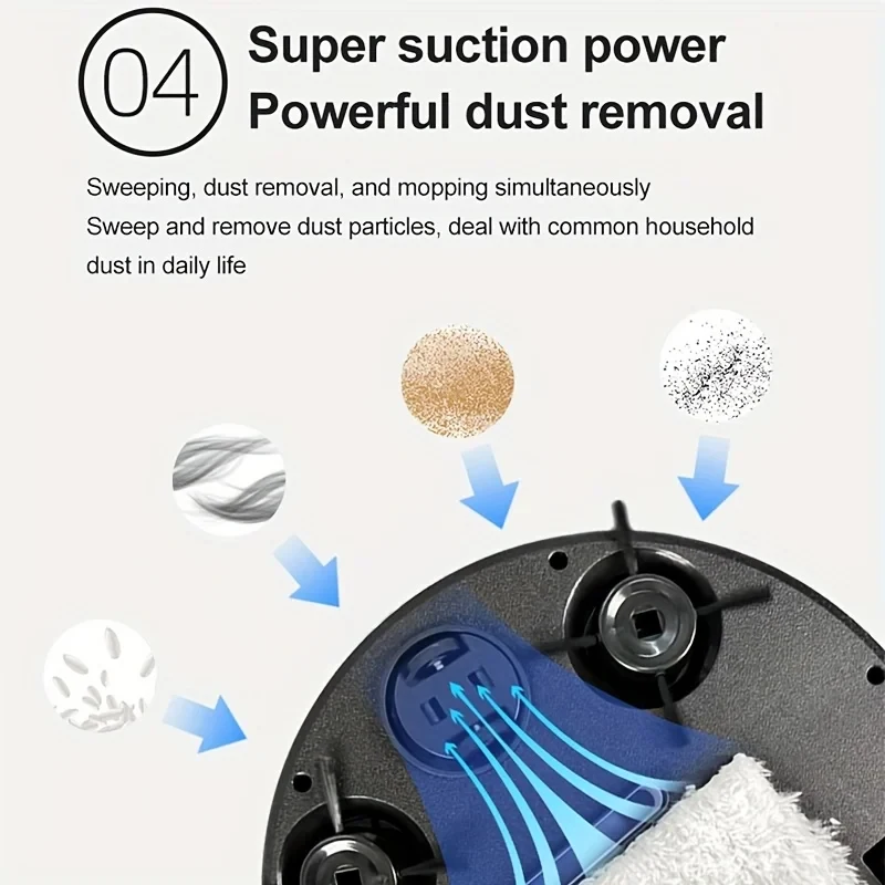 Xiaomi MIJIA 3-in-1 Smart Sweep Robot 4000pa Suction Power Fully Automatic Home Cleaning Machine USB Charge Smart Vacuum Cleaner - Image 4