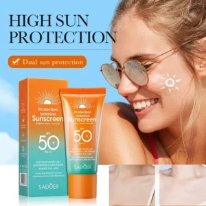 SADOER Spf 50+ Sunscreen for Face Protector Solar Skincare Dual Tube Multi Effect PA+++ Facial Sunscreen Solar Blocker