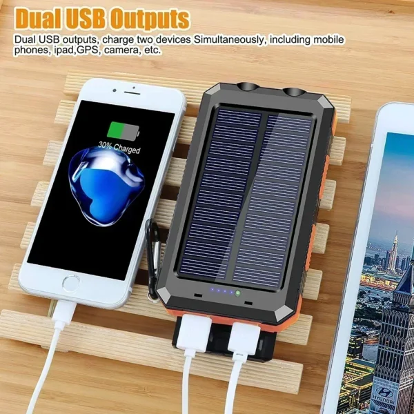 ONEPLUS 50000mAh Solar Power Bank Portable Charging Poverbank External Battery Charger Strong Light LDE Light for iphone Samsung - Image 5
