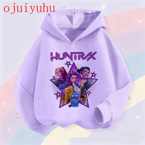 Fan Gifts Hoodies Kid Hoodie Manga Kids Kpop Demon Hunters Children's Sweatshirt Cute Tiger Harajuku Hoody for Boys Girls - Image 3