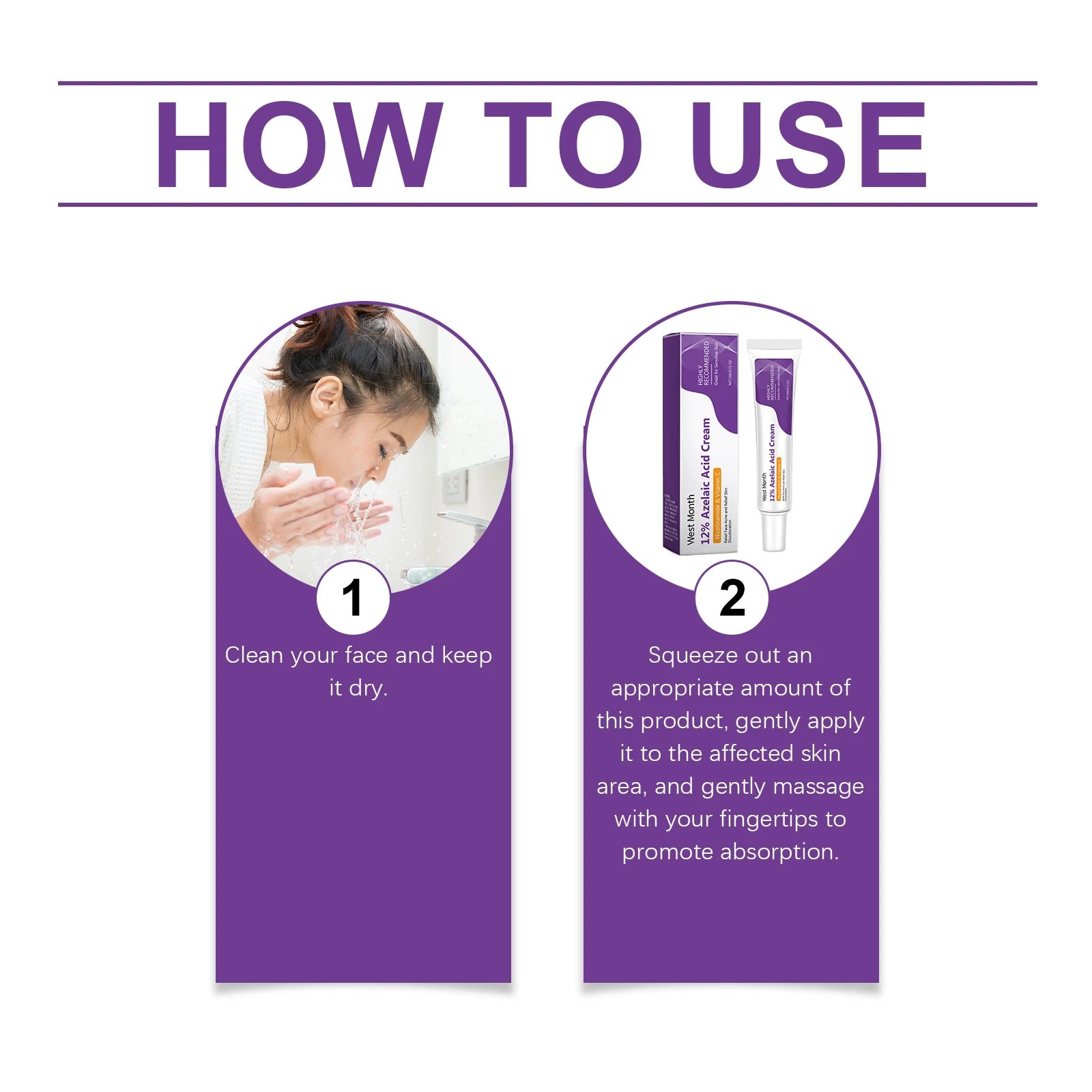 Azelaic Acid Face Care Cream Repair Acne Pores Reshape Smooth Skin Facial Massage Cream Long-lasting Keep Fresh Clean Cream - Image 6