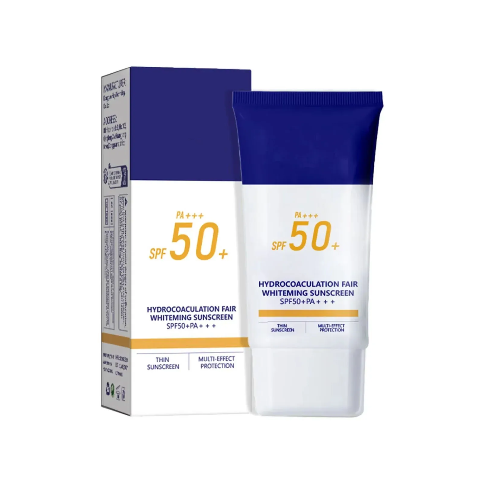 Hydrocoaculation Fair Whitening Sunscreen SPF50+ PA+++ 50ml - Moisturizing, Waterproof & Non-Sticky UV Shield - Image 6