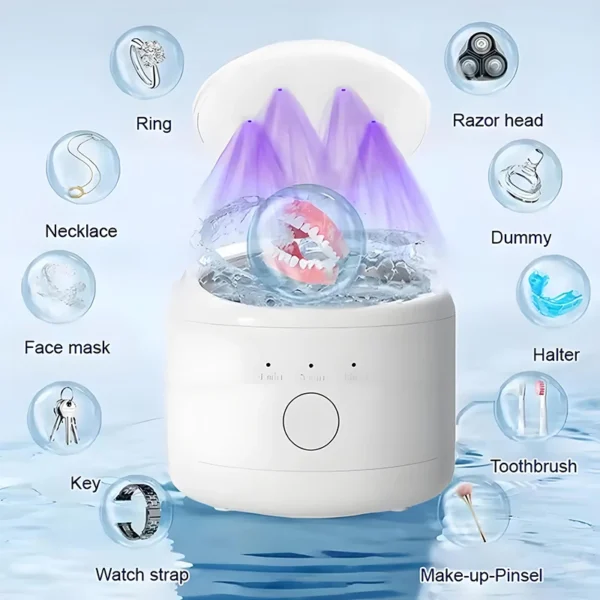 Xiaomi Ultrasonic Cleaner 50Khz Ultrasonic Cleaner Machine High Frequency Ultrasonic Cleaning Bath For Jewelry And Teeth Brace - Image 6