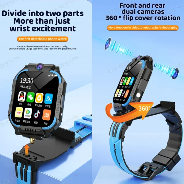 New 5G Smart Watch Kids GPS WIFI Video Call SOS Waterproof Child Smartwatch HD Camera Monitor Tracker SmartWatch For Android IOS - Image 2