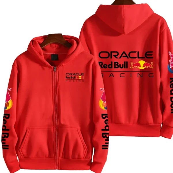 Luxury Brand Red Bull Couple Zipper Hooded Sweatshirt Men's Autumn and Winter Jacket Hoodie Outdoor Racing Extreme Sportswear - Image 6