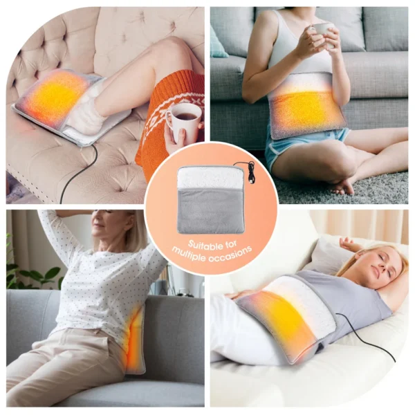 Winter Universal Electric Foot Heating Pad USB Charging Washable Household Foot Warmer Heater Soft Plush Foot Warming Mat 29cm - Image 2