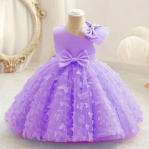 Baby Girls 1st Birthday Baptism Dress Infant Wedding Party Princess Dresses Girl Christening Butterfly Tulle Evening KidsClothes
