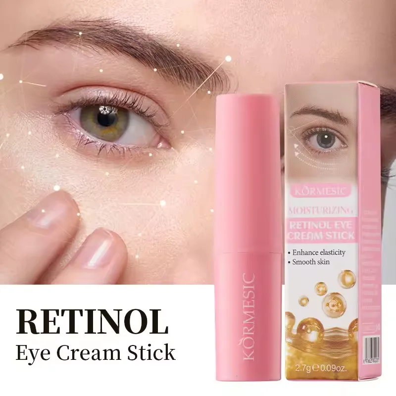 Retinol Eye Cream Stick Eye Bag Removal Anti Puffiness Aging Dark Circles Fade Fine Line Moisturizing Brighten Korean Skin Care - Image 3