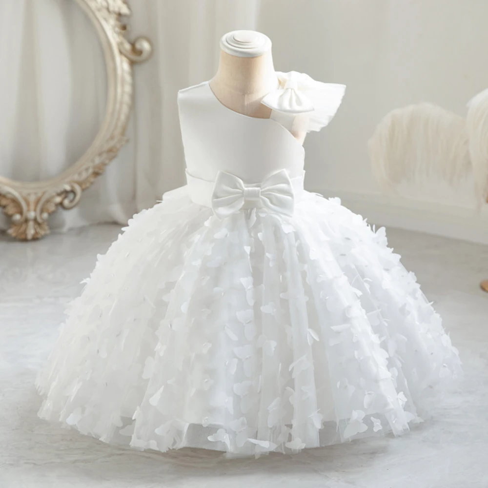 Baby Girls 1st Birthday Baptism Dress Infant Wedding Party Princess Dresses Girl Christening Butterfly Tulle Evening KidsClothes - Image 4