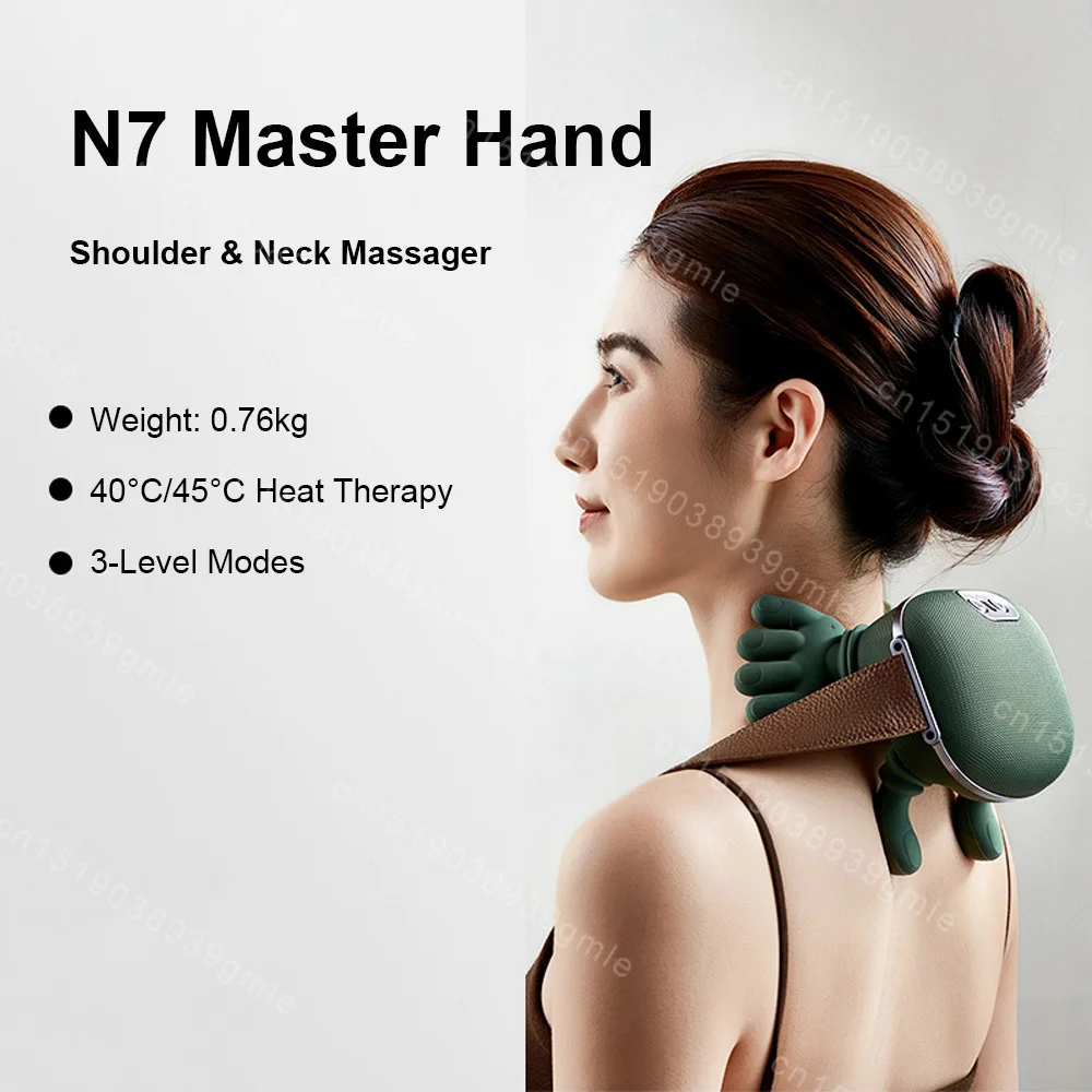 N7 Master Hand Shoulder and Neck Massager Cervical Spine Massager Trapezius Neck Massager Hot Compress Electric Cervical - Image 6