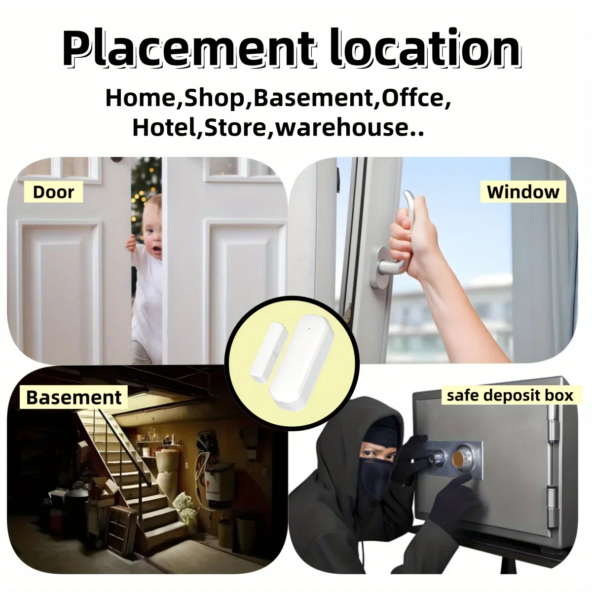 Tuya Zigbee Smart Door Sensor Window Door Open Closed Detectors Smart Home Security Alarm System Voice Control Via Alexa Google - Image 6