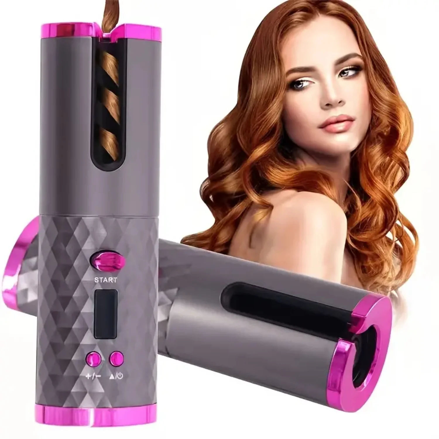 Rechargeable Automatic Hair Curler Portable LCD Display Ceramic Curler-Supplies for Hairdressing - Image 6