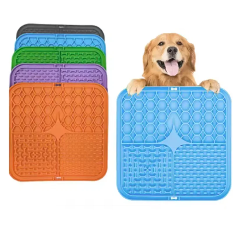 Pet Lick Silicone Mat Dogs Pet Slow Food Plate for Dog Bathing Distraction Silicone Dog Sucker Food Training Dog Feeder Supplies - Image 3