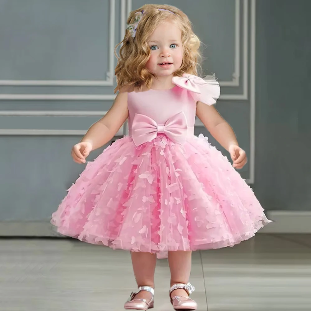 Baby Girls 1st Birthday Baptism Dress Infant Wedding Party Princess Dresses Girl Christening Butterfly Tulle Evening KidsClothes - Image 3