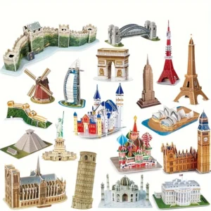 Creative 3D Stereo Puzzle World Famous Building Puzzle Big Ben White House Educational Toys Puzzle Children's Toys