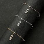 Women's fashion micro pave cubic zirconia Chain Women Barefoot Sandals Anklet, Fashion Foot Chain Jewelry HXJ001