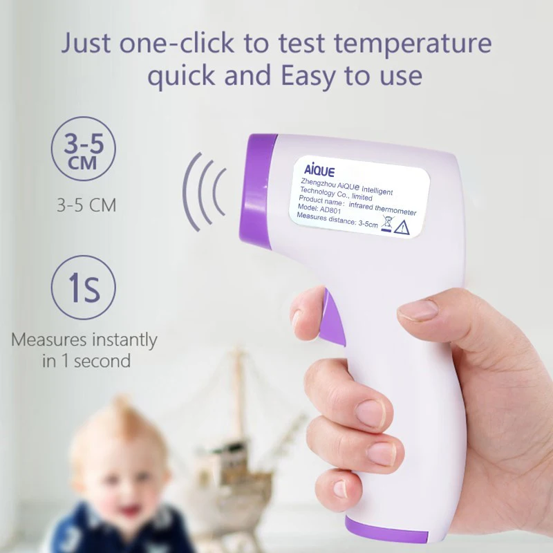 AiQUE Baby Digital Infrared Forehead Thermometer Fever Contactless Clinical Electronic Medical Temperature Meter Adult - Image 4