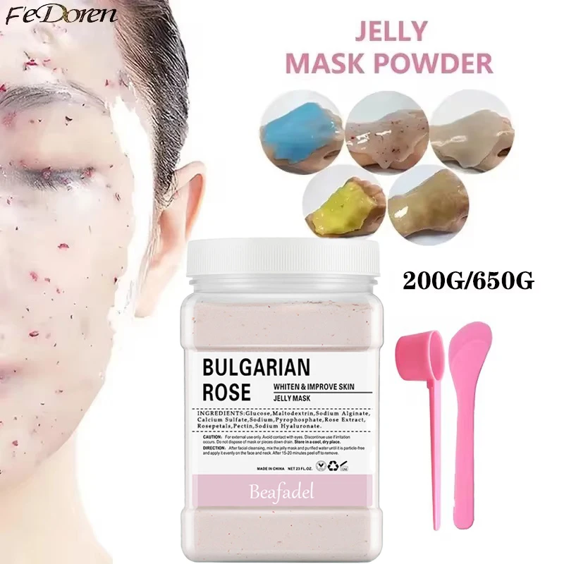 650g Jelly Mask Powder Rose Masks Peel Off Hydroplastic Crystal Collagen Facial Jelly Mask for Face