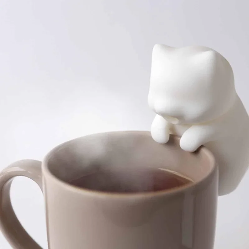 Portable Mini Cartoon Cute Cat Cooling Fan, Robot For Cools Your Hot Drinks & Food Cooler Suitable for All Kinds of Tableware - Image 3