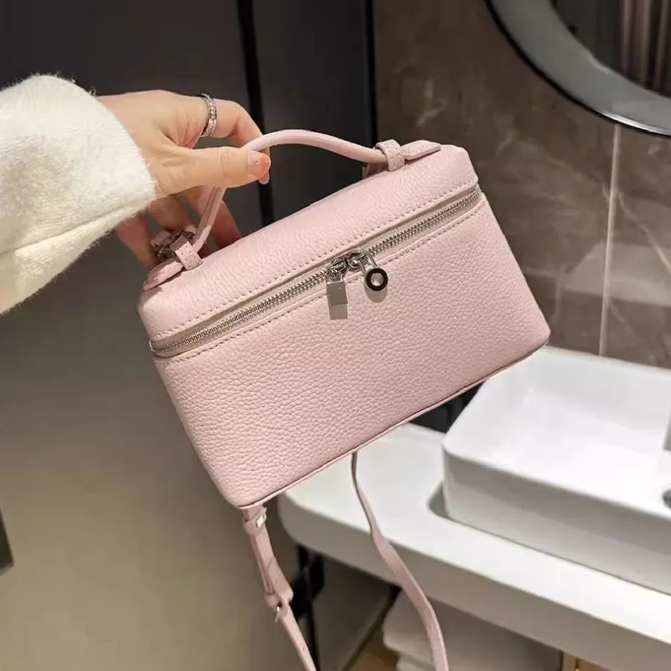 Premium sense of niche lychee grain shoulder bag simple fashion lunch box women's bag exquisite mini handheld crossbody bags