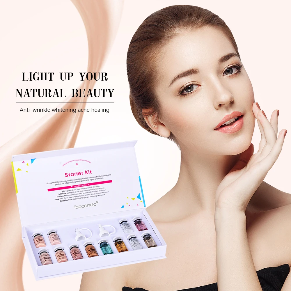 Korea BB Cream Glow Beginner Starter Kit Niacinamide/Peptide Face Skin Care Serum Essence - Image 4