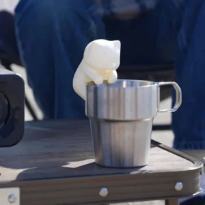 Portable Mini Cartoon Cute Cat Cooling Fan, Robot For Cools Your Hot Drinks & Food Cooler Suitable for All Kinds of Tableware